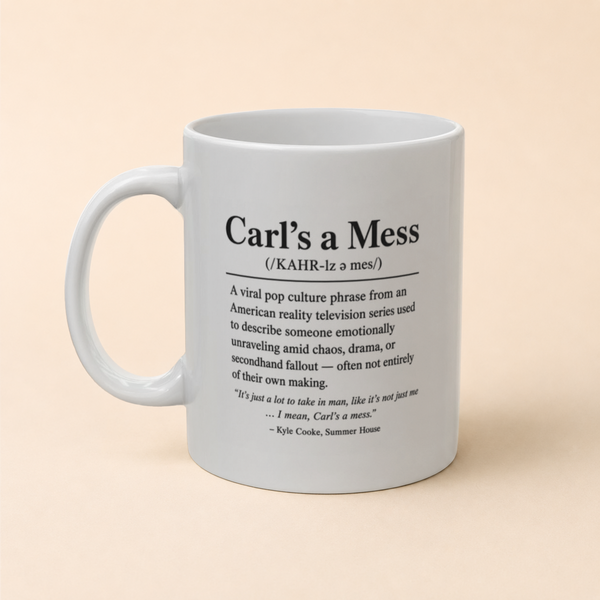 Summer House's "Carl's a Mess" Dictionary-Style Mug